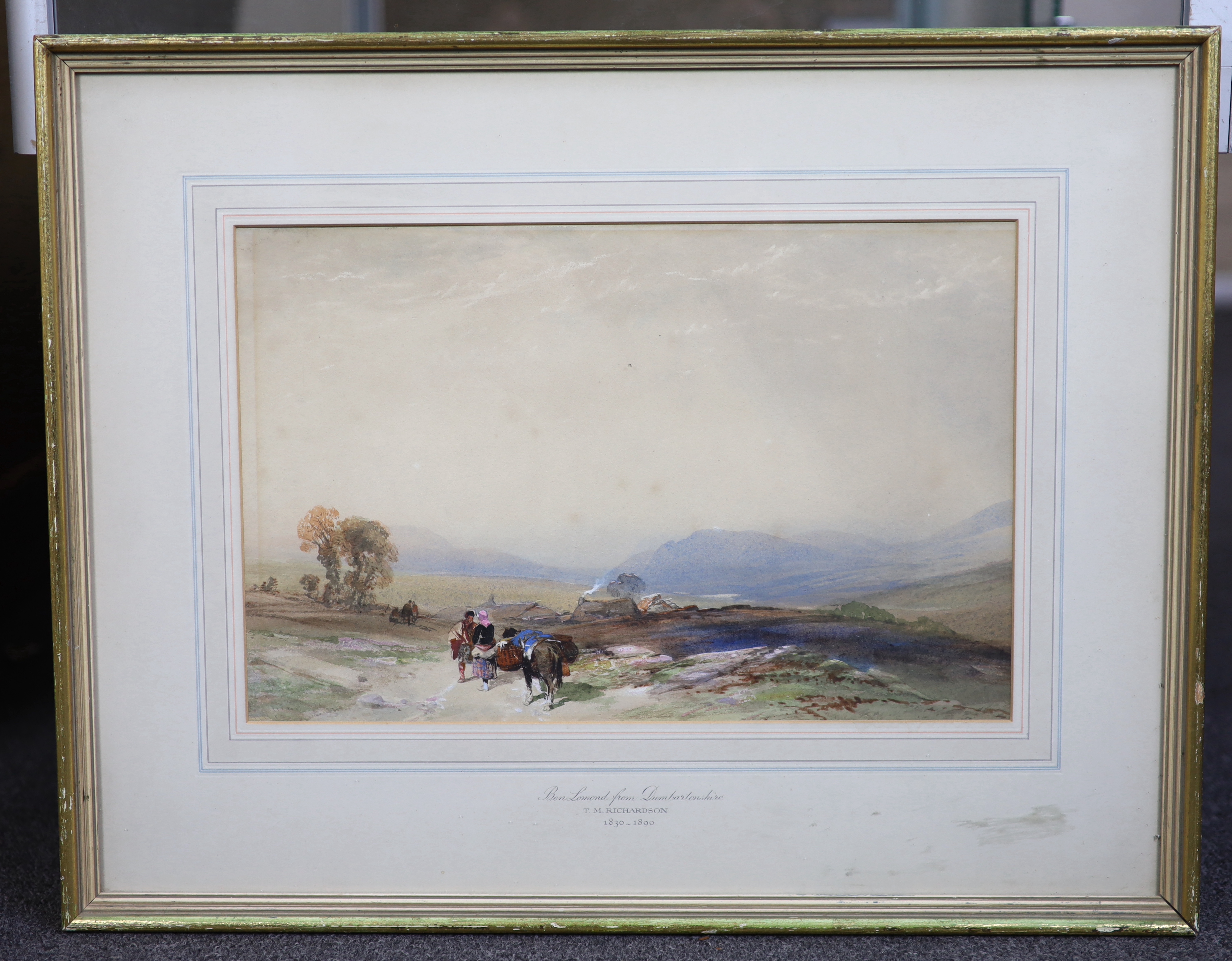 Thomas Miles Richardson Jnr. RWS, (British, 1813-1890), watercolour, Ben Lomond from Dumbartonshire, signed, 23.5 x 36.5cm